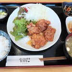 Minnano Shokudou Ushibukatei - 鶏唐揚げチリソースあえ定食