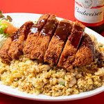 壺水天 - トンカツのせメガ炒飯