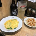 れんげ食堂 Toshu - ニラ玉・辛味もやし・ホッピーセット