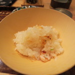 恵比寿　くろいわ - 桜エビの炊き込みご飯です。