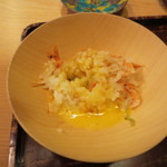 恵比寿　くろいわ - 妻は玉子がけご飯で頂きました。