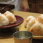 恵比寿　くろいわ - 残りはおにぎりに。翌日とてもおいしくいただきました。