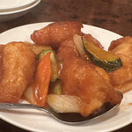 一二三凱旋楼 - 白身魚の甘酢がけ