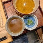 塩そば まえだ - スープ割り