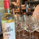 再度山荘 - ワインも進みます