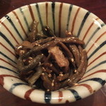 湯の岳庵 - ゼンマイお通し