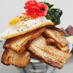 Grilled pork and egg rice