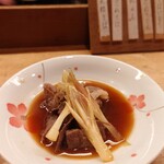 花いち - ミョウガと牛肉のすき焼き