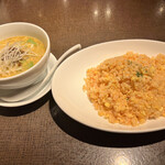 中国家庭料理 北斗 - たらこ炒飯とミニ坦々麺