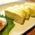 ◆ Homemade thick omelet topped with grated daikon radish
