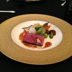 ガストロノミー ジョエル・ロブション - 2013年5月特選和牛ロース肉　グリエにし、旬の野菜と香り高い“ジュ”を添えて（+extra charge)