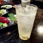 魚魚炉 - 生レモンサワーも飲んだよ