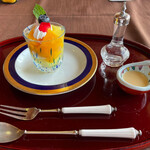 西大和 さえき - マンゴーとメロンのゼリー寄せ