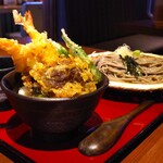 舞天 - ミニ天丼と蕎麦