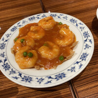 横浜中華街 重慶飯店 本館 - エビのチリソース