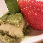 粟 - デザート；アップ