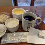 やば珈琲 - 本日のコーヒーとモーニングスタンダードセット