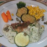 レストラン山水 - 天然真鯛のフリットミスト（素揚）青じそとアンチョビのワインビネガーソース