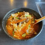 幸楽 - カルビラーメン980円