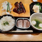 Kouchiken Geisei Mura Tosa Gamon Ihombashi - 鰹の藁焼き定食 1,100円 ♪