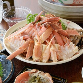 活けだから旨い！！松葉カニフルコース