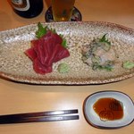 焼酎と手しごと料理の店　まさや - ウマヅラ肝和え　マグロ赤身
