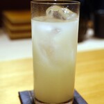 恵比寿 鮨 ふじまさ - 柚子酒ソーダ割