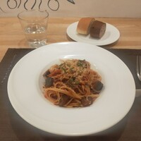 Osteria Tutto Sole - 20221026しらすと茄子のトマトソースリングイネ