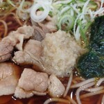 爽亭 - 粗みじんの生姜と豚肉、アオサ(生海苔)のコラボ