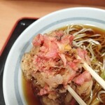 爽亭 - 紅生姜天は、紅生姜と玉ねぎのかき揚げ