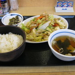 オリジン東秀 - ｢春キャベツの回鍋肉定食｣です｡