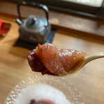 季より - 添えられた餡子が素晴らしき味わいです(๑>◡<๑)