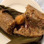 老三陽 - 塩漬け卵とハムのちまき