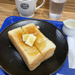 神戸屋キッチン - 禁断の厚切りトーストセット(バター＆はちみつ添え)