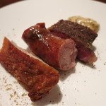 ビンゴ - 肉のグリルミスト　3種の肉　北海道産和牛イチボ、名古屋コーチン、九十九里産豚自家製ソーセージ