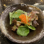 てんぷら 一心 - 定番のとびっこサラダ