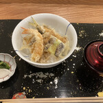 てんぷら 一心 - お昼の天丼～ご飯少な目