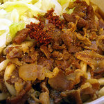 富士吉田うどん まるなが - 「肉うどん」の豚肉