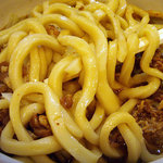 Fujiyoshidaudommarunaga - 「肉うどん」の麺