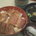 （夜）特上鰻丼￥1800（2009年7月）