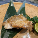 旬 あじさい - のど黒の塩焼き