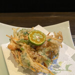 旬 あじさい - かき揚げ