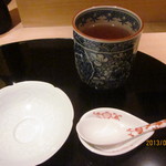 日本料理 百屋 - お湯のみとスプーンのセットもかわいい☆