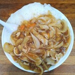 会飯よこ多 - 玉ねぎ会飯大盛り