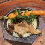 柚木元 - 羊チーズのフォンデュ