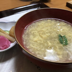 日の出 - 留椀　玉子とじ椀、