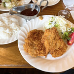 とわいらいと - 【2022年09月】チキンカツ小ライス付＠900円、提供時。