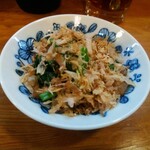 菊乃家本店 - お通し(ほうれん草のおひたし)