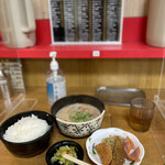 十八番 - かす汁定食におかず