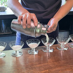 朔 - 青いみかんの果汁と梅酵素のジュースからスタート